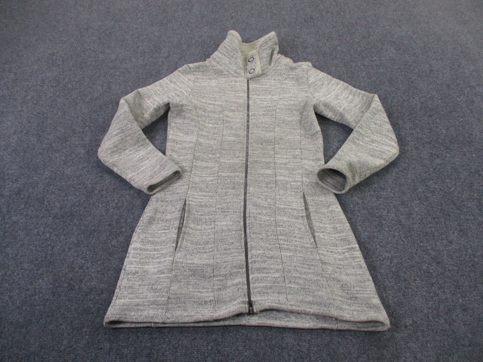 Kuhl Jacket Womens S Gray Fleece Hiking Sweater Outdoors Alaska Camping Long
