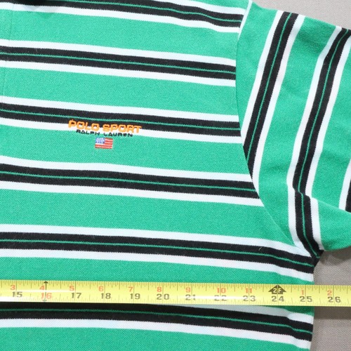 Ralph Lauren Polo Sport Big & Tall Men's Polo Green White READ Classic Core - Picture 3 of 8