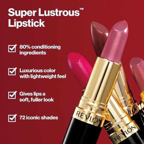 New, Sealed - Revlon Super Lustrous Pearl Lipstick, Choose Color, Volume Pricing - Picture 3 of 4