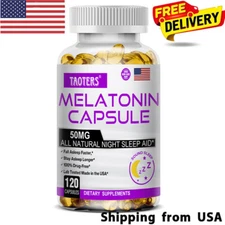 Sleep Capsules 120 Capsules,Fall Asleep Quickly and Stay Asleep,sleep Aid Caps