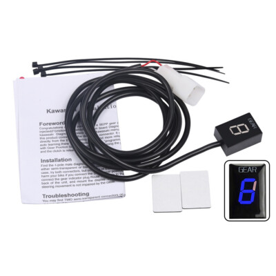 スパン LED EFI Motorcycle Gear Indicator Blue For Kawasaki ZX-6R 6RR Z750