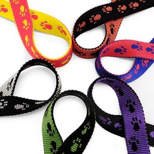 Polypropylen Gurtband Nylon Umreifungsband Taschen Gurte Webart 20 25mm Pfotenabdruck Design