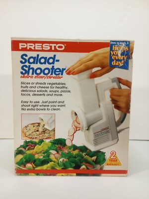 Presto Professional Salad Shooter Electric Slicer Shredder (02970) #21-127 NEW 