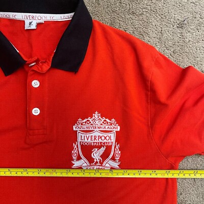 LIVERPOOL RED POLO SHIRT SOCCER FOOTBALL CLUB - Sz M | eBay