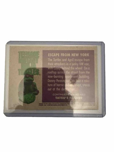 Escape from New York #82 1990 Topps TMNT: The Movie NM - Picture 2 of 2