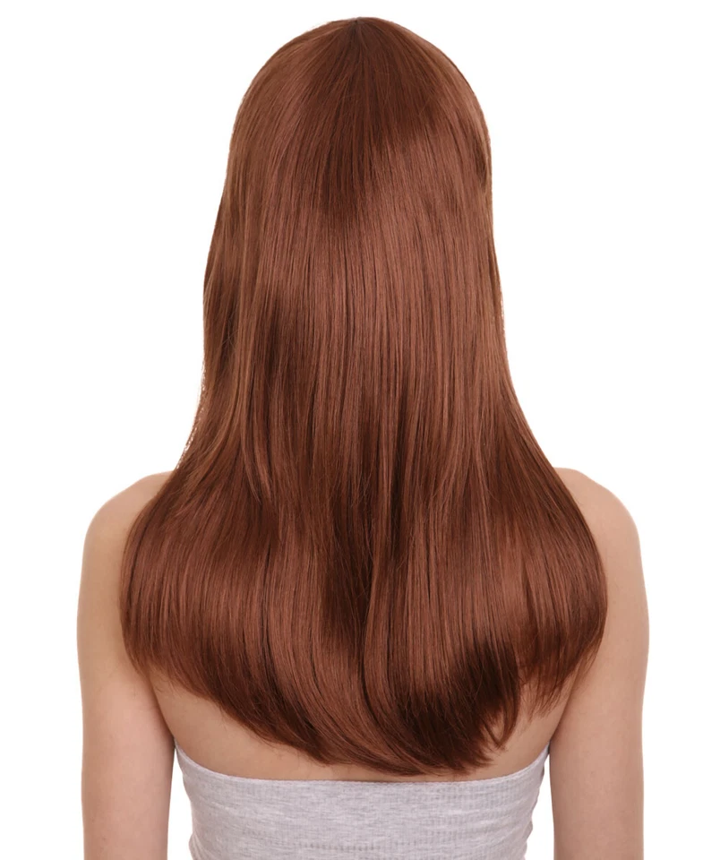 Mujeres Colecciones Glamour Sexy Cosplay Fiesta Marrón Rojizo Peluca HW-697 (Adulto) Foto 4 de 4