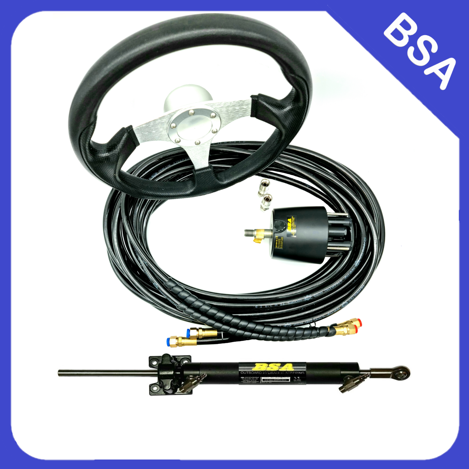 Hydraulic Boat Steering kit suits Mercruiser Inboard Engines without