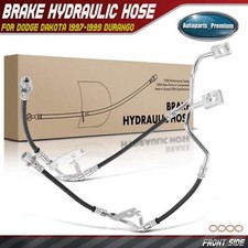 2pcs Front Left Right Brake Hydraulic Hose For Dodge Dakota 1997-1999 Durango