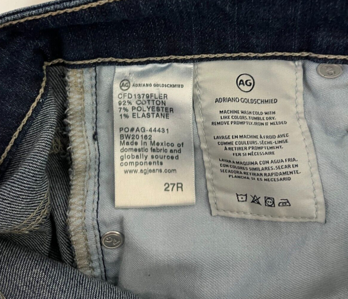 AG Adriano Goldschmied 27R Farrah High Rise Skinny Ankle Jean Blue Stretch thumbnail 5