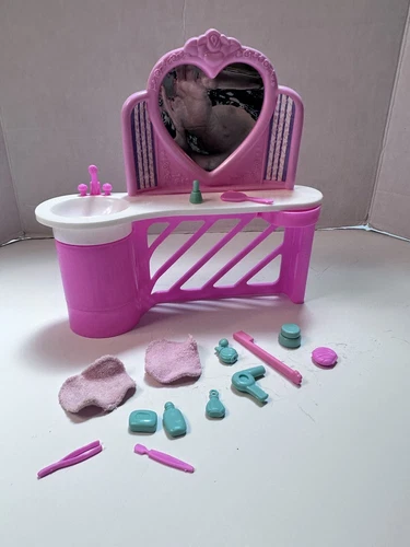 Dance Magic Vintage 1989 Barbie Beauty salon Toy Play set With Accessories