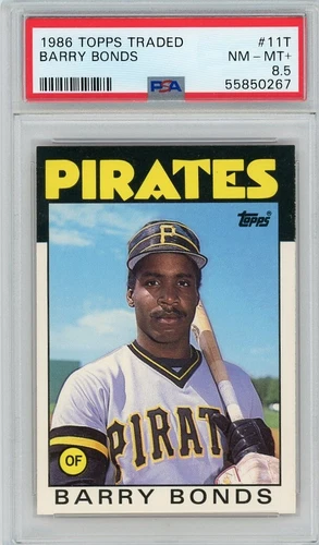 Barry Bonds 1986 Topps Traded #11T PSA 8.5