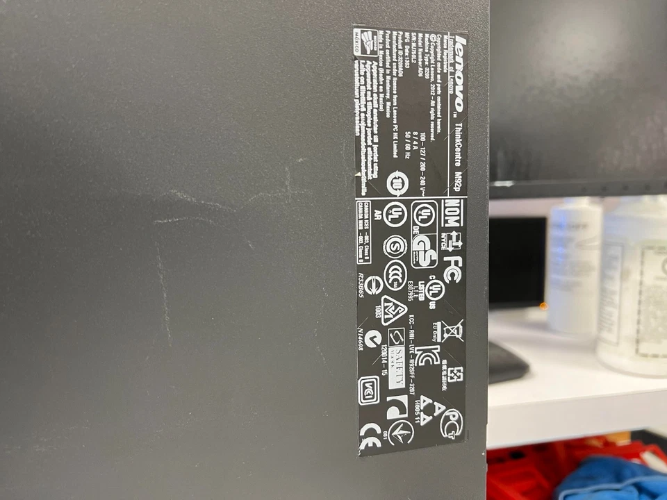 Lenovo M92P Intel Core i7 - 3600 Desktop Computer with 8GB Ram and 256Gb SSD  - Image 3 of 3