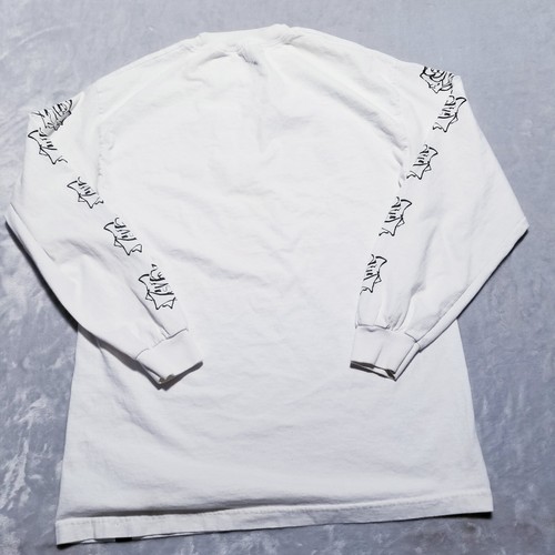 KREW KR3W T-Shirt Mens Large L White Long Sleeves Tee Rose Sleeves Skateboarding - Picture 6 of 10