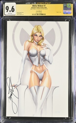 White Widow #7 CGC 9.6 SS White Emma Frost Edition Signed Jamie Tyndall