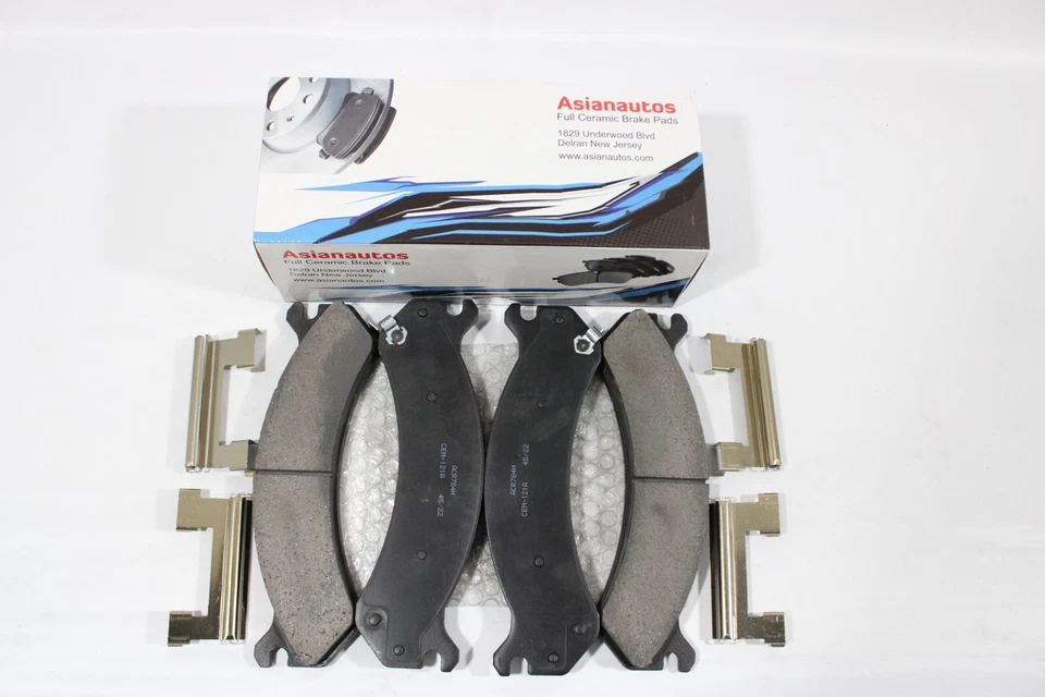 Pastillas de freno delanteras Asianautos con hardware para Chevrolet Silverado 1500 HD Classic Foto 2 de 4