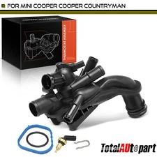 New Engine Coolant Thermostat Housing Assembly for Mini Cooper 2011-2016 L4 1.6L