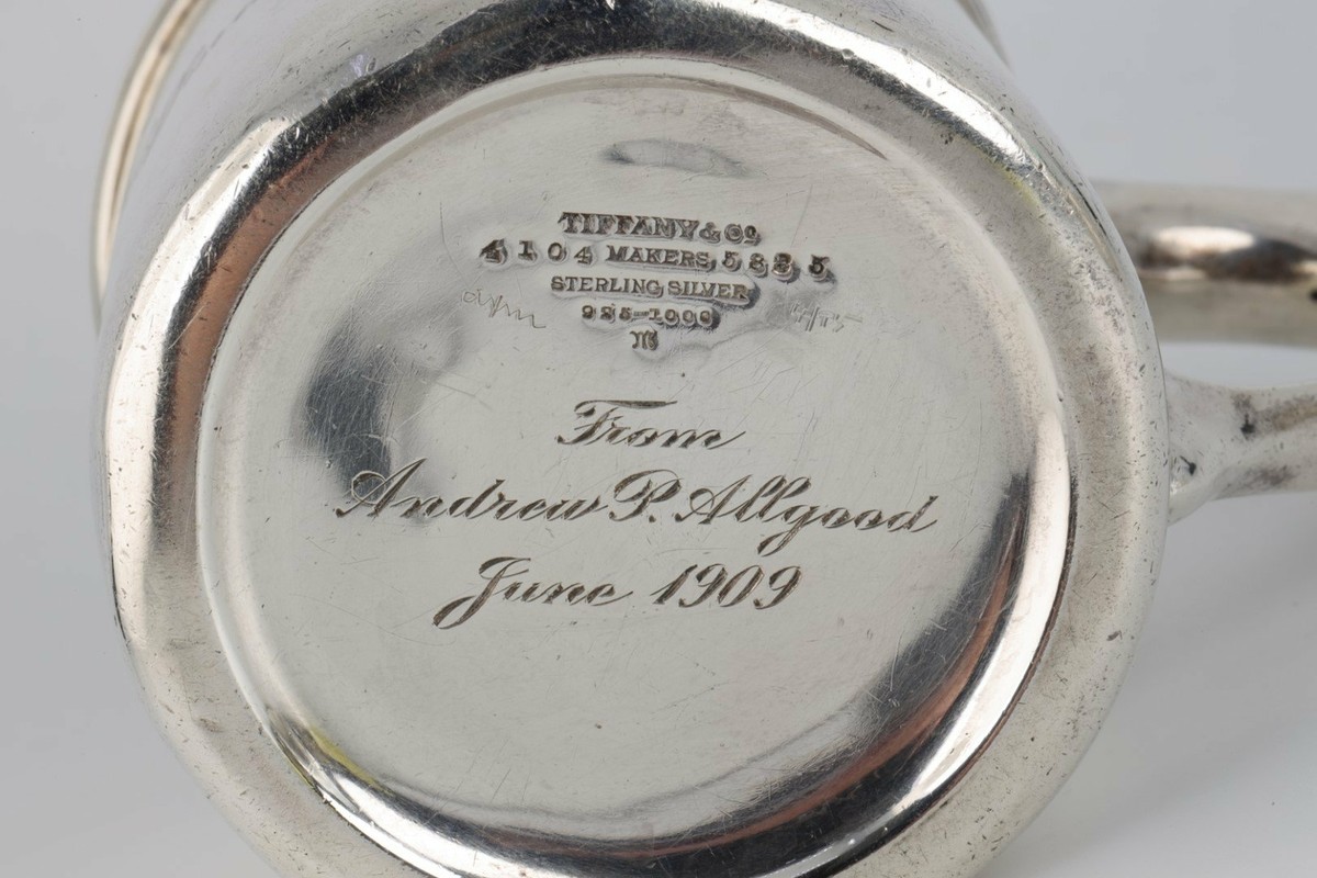 Antique Tiffany & Co. Makers Sterling Silver Cup with Handle Antique Tiffany & Co. Makers Sterling Silver Cup with Handle