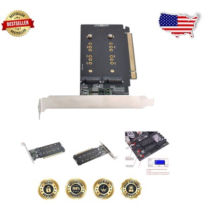 Lightweight 4X NVME PCIe Gen3 X16 RAID Card   Perfect for Windows 10 Systems