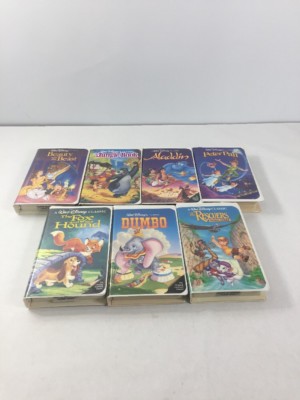 WALT DISNEY CLASSICS BLACK DIAMOND COLLECTION VHS ORIGINAL LOT OF
