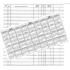 75 Pack CHECKBOOK TRANSACTION REGISTER RECORDS