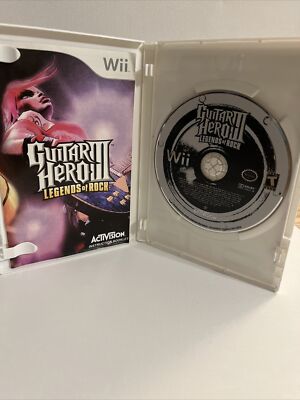 Guitar Hero III Legends of Rock (Nintendo Wii, 2007) Complete W