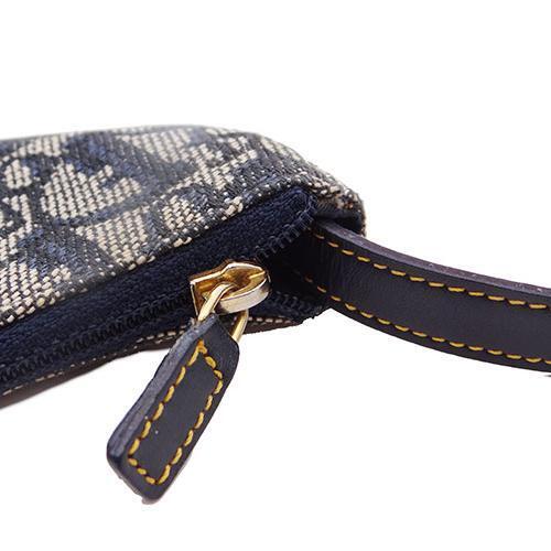 Dior Trotter Coin Purse Canvas Saddle Navy Navy b… - image 6