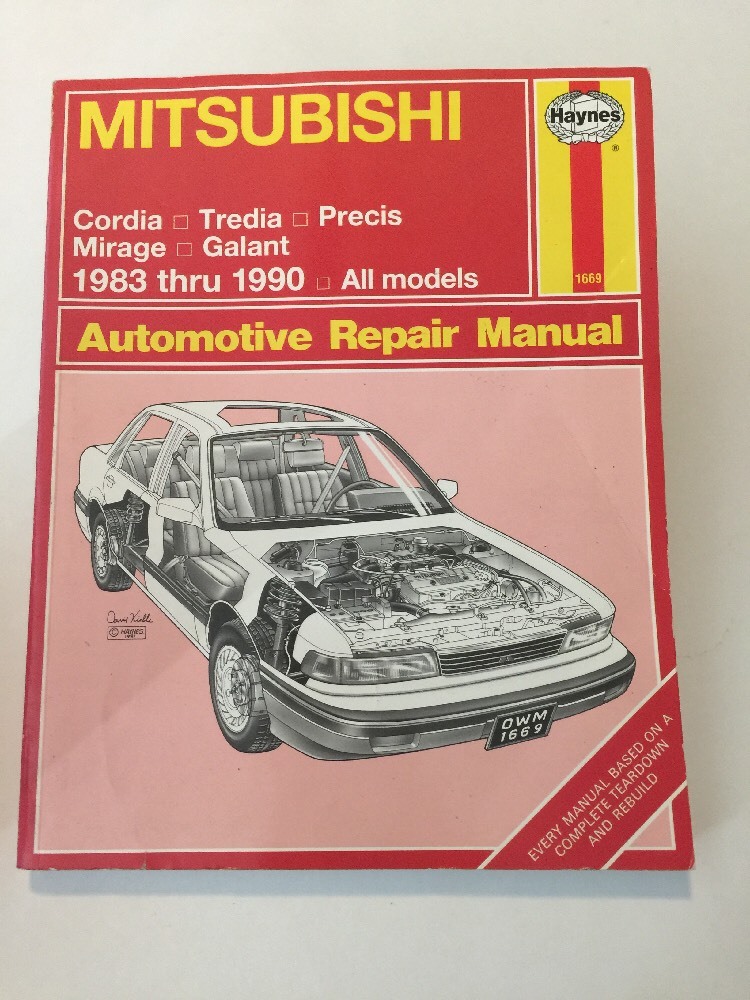 Mitsubishi Galant Mirage Cordia Precis 1983-1993 Repair HAYNES