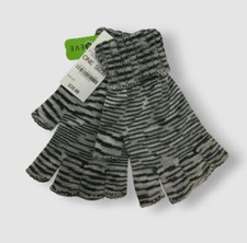 Style  Co Women's Gray Marled Space-Dyed Fingerless Gloves One Size