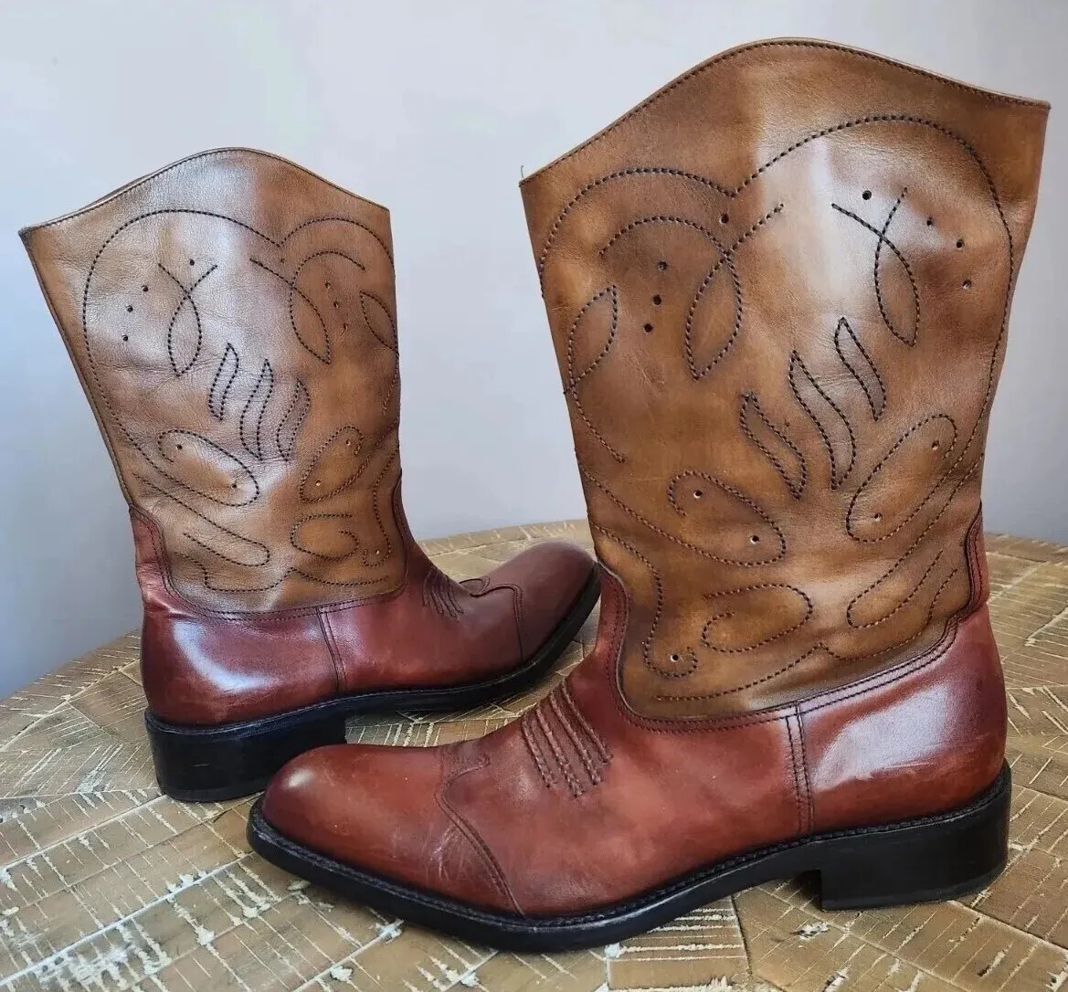 To Boot New York Adam Derrick Mens Western Leather Cowboy Boots