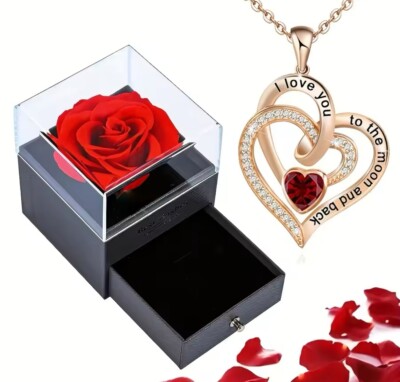 Valentinstag Geschenk für Sie Anhänger Halskette Herz Geschenkideen