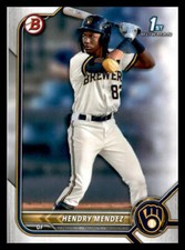 2022 Bowman Hendry Mendez #bp-88 Milwaukee Brewers   FREE SHIPPING