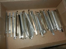 90 A C Gilbert Erector "MW" Nut Holders, Mix of Versions and Finishes, Original