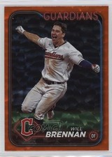 2024 Topps Series 1 Orange Crackle Foil 206/299 Will Brennan #311 0t2