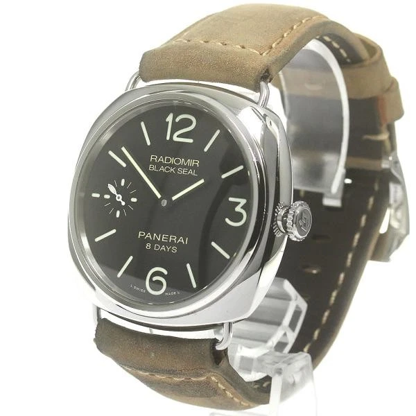 Panerai — Officine Panerai Radiomir Black Seal PAM00609 45mm SS Black Dial Watch #C4298