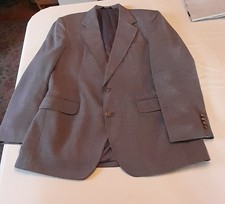 Haggar Gray Sports Coat, 2 Button, Single Vent, Fully Lined, 44R