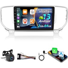 Android 13 Car Radio 9" Wireless CarPlay Kia Sportage KX5 2016-2018 Tested