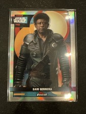2025 TOPPS STAR WARS SMUGGLERS OUTPOST FINEST SAW GERRERA #F-14 Refractor + Base