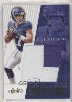 2018 Panini Absolute Rookie Prime Jerseys 50/99 Kyle Lauletta #ARP-KL RC gn1