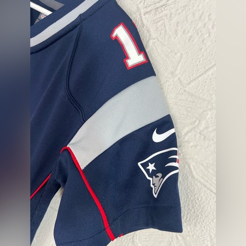 Tom Brady Patriots Youth Jersey Small Size 8 Nike On Field Authentic Navy - Picture 5 of 7
