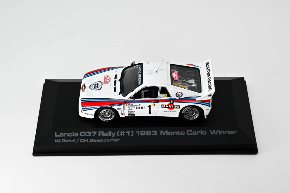 hpi-racing Lancia Rally 037 MARTINI Röhrl vincitore Rally Montecarlo 1983 1/43 - Immagine 2 di 4