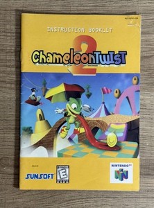 Chameleon Twist 2 Nintendo 64 N64 Instruction Booklet Manual Only  Authentic