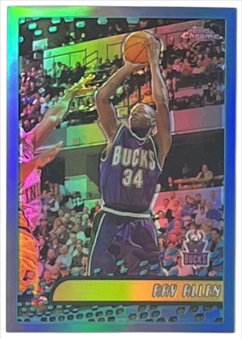 2001 Topps Chrome Refractor #25 Ray Allen Milwaukee Bucks