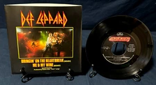 🔥DEF LEPPARD "Bringin' On The Heartbreak" US Press 7" 45 w/Picture Sleeve MINT-
