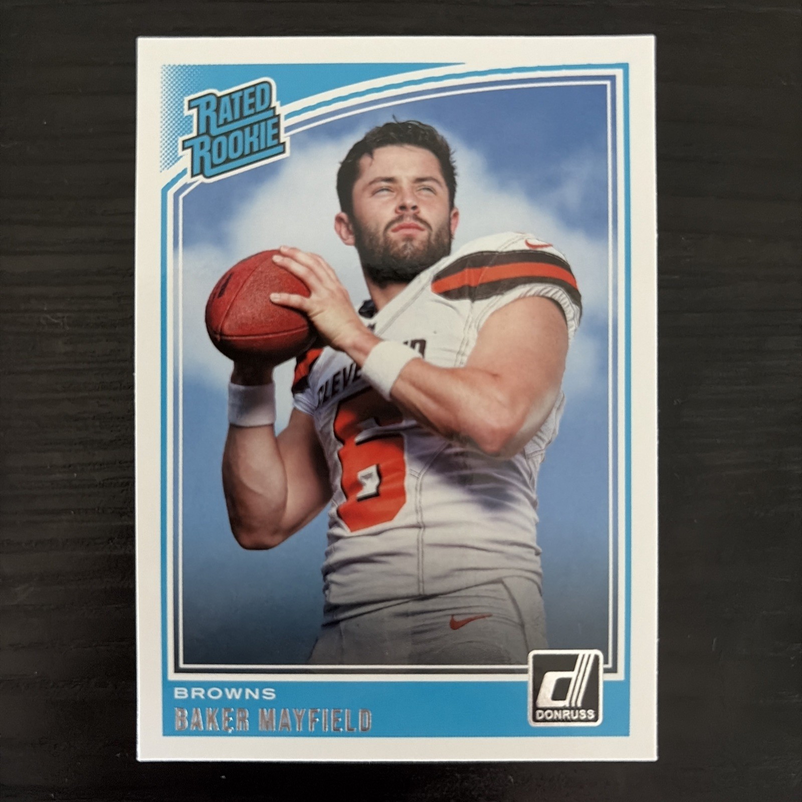 2018 Panini Donruss - Rated Rookie Baker Mayfield #303 (RC) Tampa Bay Buccaneers