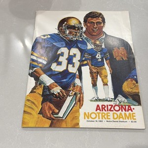 Oct 16, 1982 Notre Dame vs Arizona - Official Football Program 