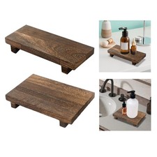 Plateau rectangulaire décoratif en bois pour table basse de mariage ou salon