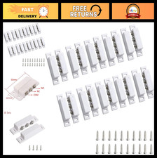 10 Pack White Surface Mount Magnetic Reed Door Window Alarm Switch NC/NO