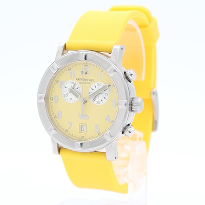 38mm Raymond Weil Parsifal W1 Yellow Dial Men's Quartz Wristwatch