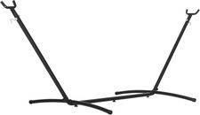 Supporto Struttura Portante Max.120Kg per Amaca Regolabile 280X120X110Cm Nero