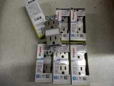 Pass & Seymour Legrand Radiant Duplex Outlets w/Nightlight NTL885TR0NICC6 Qty 6